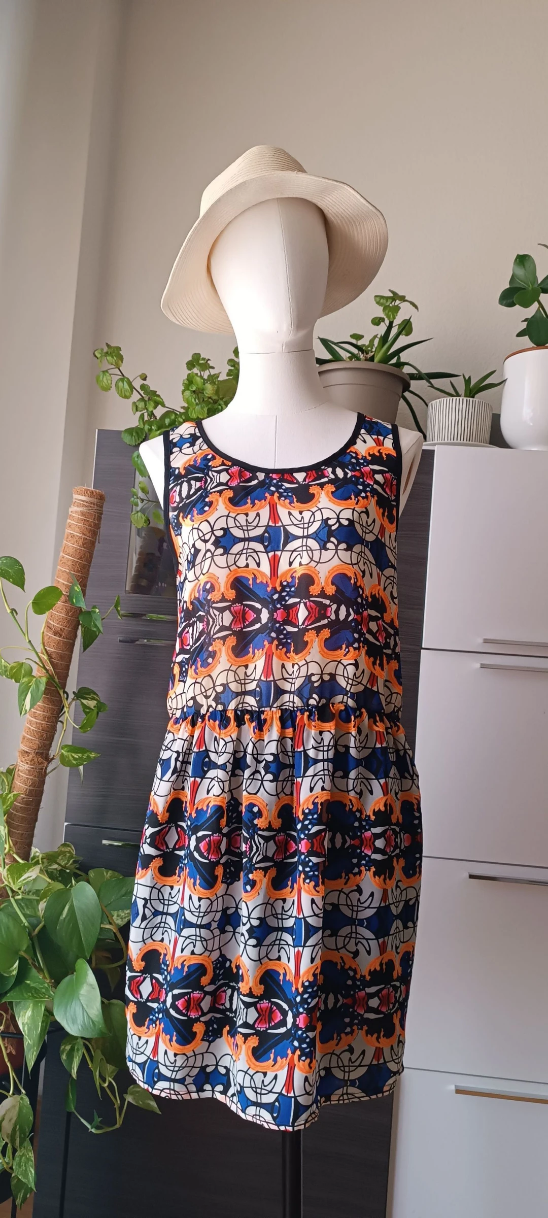 Vestido Color Block Talla S 